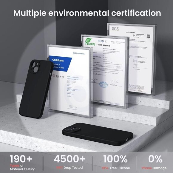 iPhone 14 Plus Case with Screen Protector [2 Pack] BLACK - SEALED - Picture 6 of 6